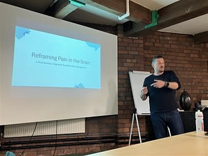 Lee Vaughan presenting