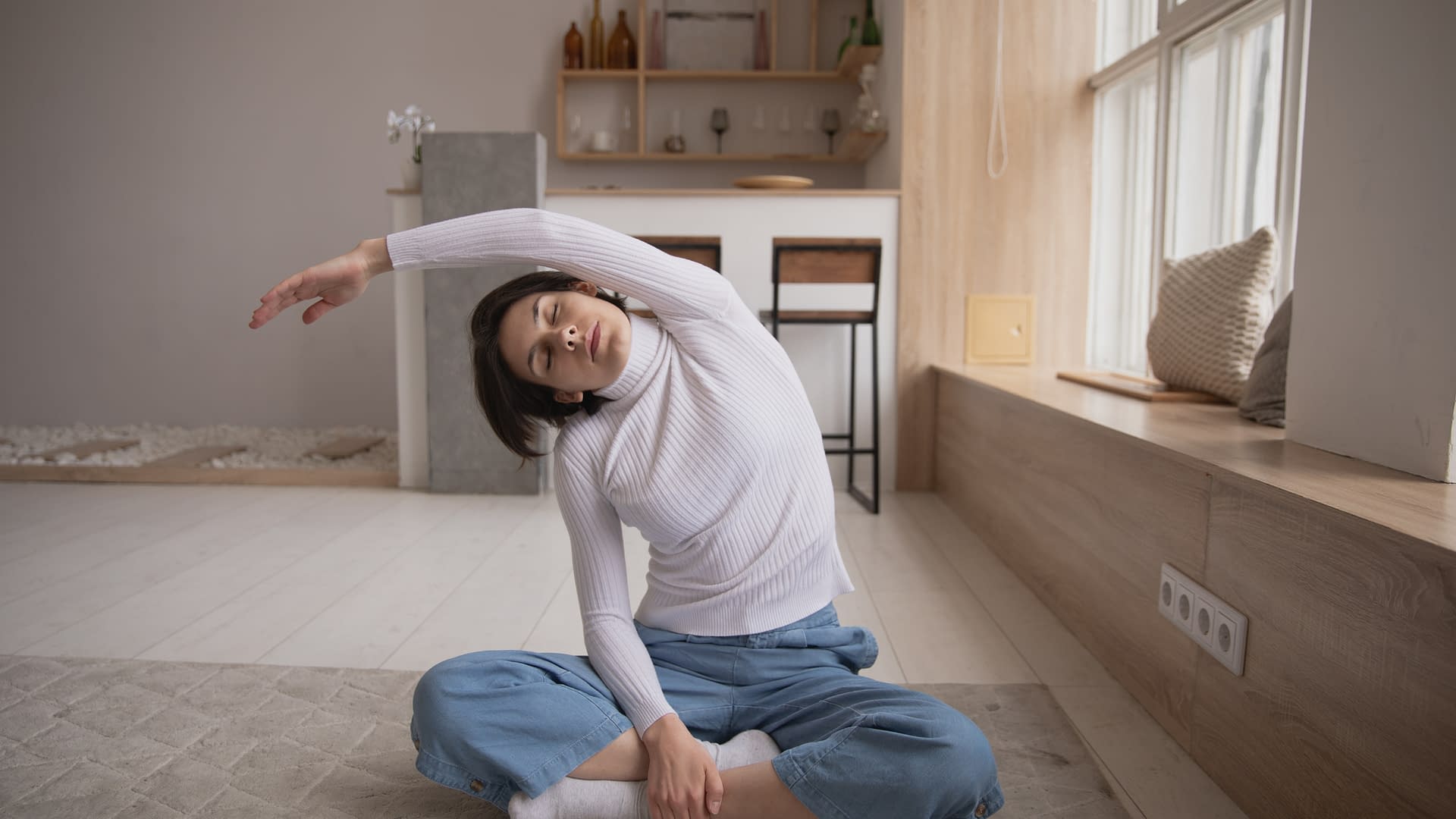 Stretching Should Be Accompanied By Slow Deep Breaths